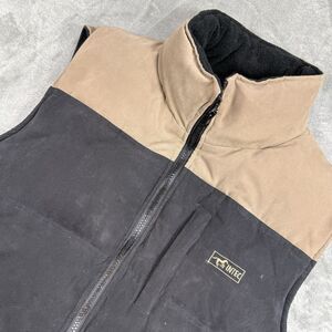Intec Performance Gear Full Zip Down Riding Vest Women's Large Black Brown Down